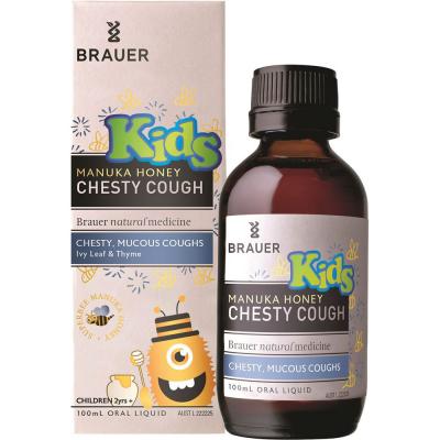 Brauer Kids Manuka Honey Chesty Cough Oral Liquid 100ml